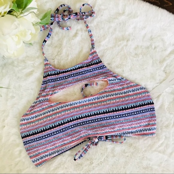 Ninety Five Degrees Stripe Multicolor Bikini Set, M (Top & Bottom) - Picture 2 of 14